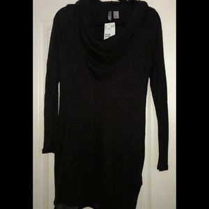 Black Sheer Long Sleeve Hooded Top